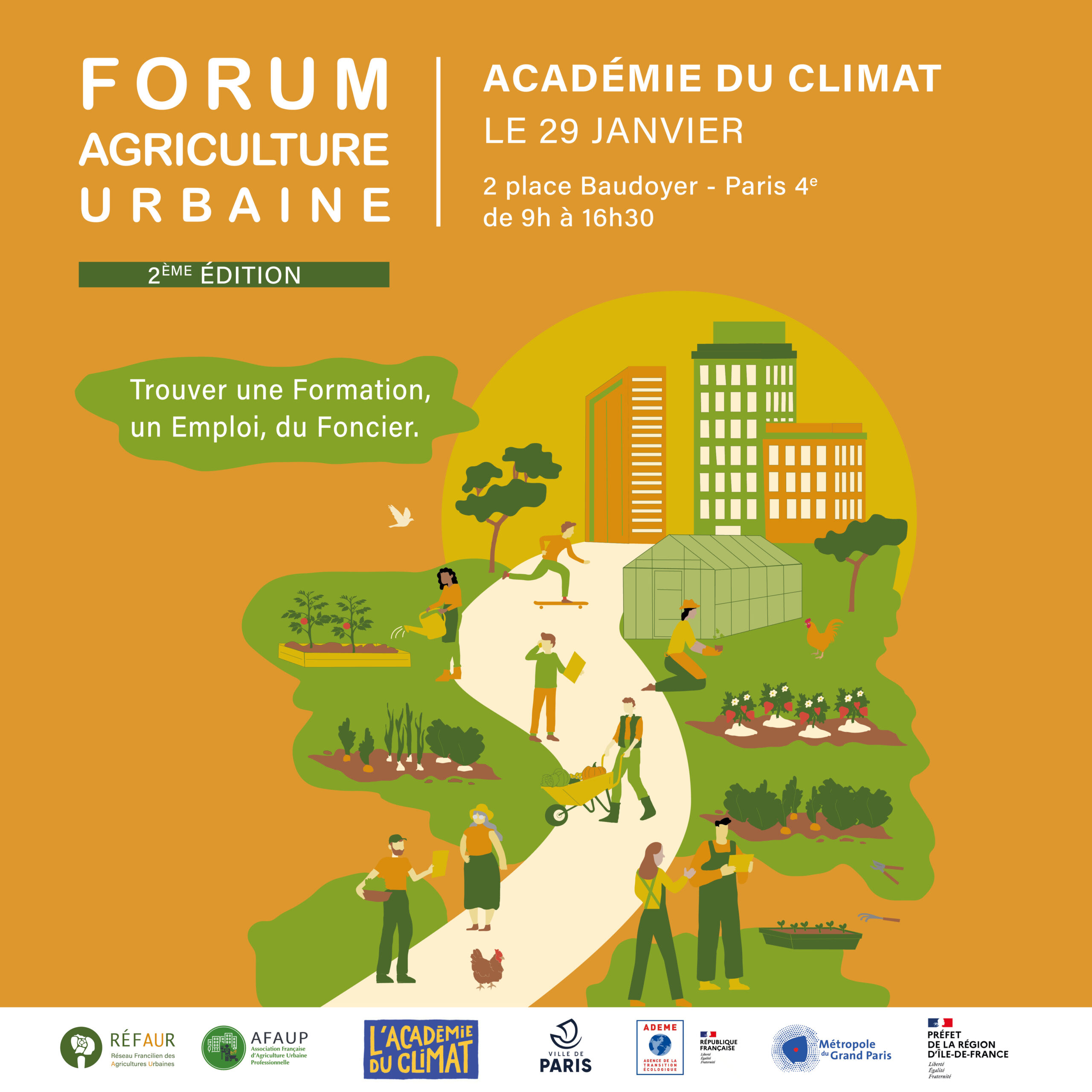 FORUM – Agriculture Urbaine consacré aux Formations, à l’Emploi et au Foncier